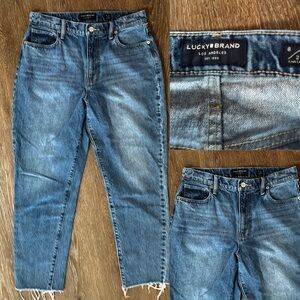 Lucky Brand High Rise
Mom Ankle Blue Jeans Drew Size 8 or 29 VGC